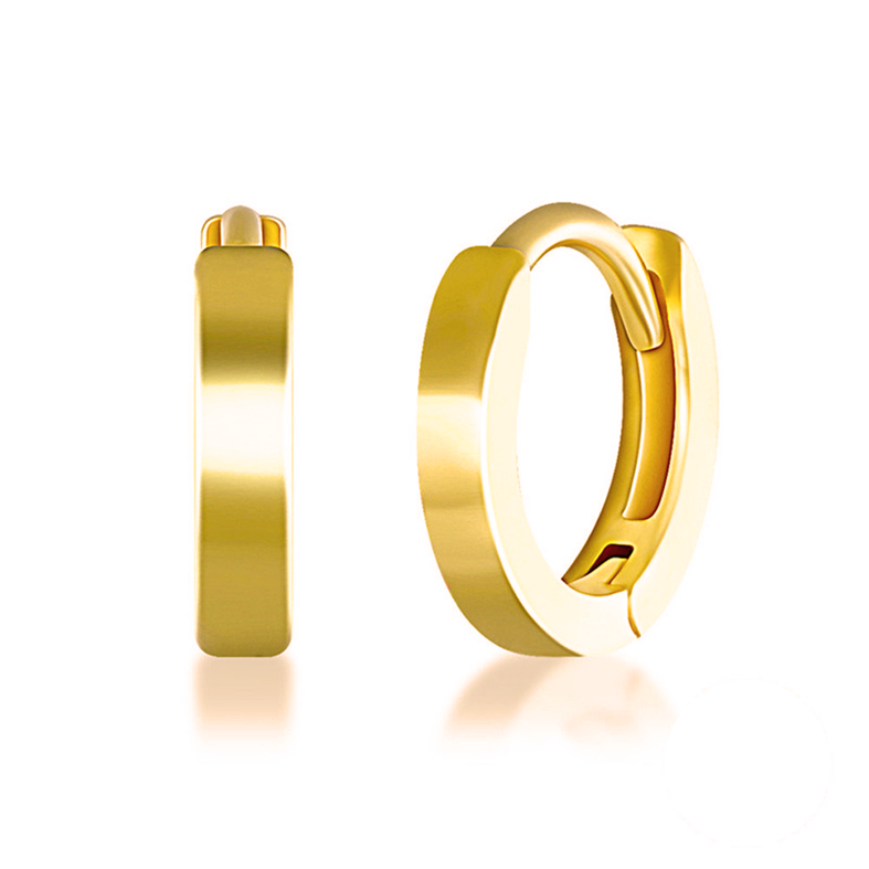 Huggie Earrings Small Hoop Earrings Gold Silver and Rose Nina Zola